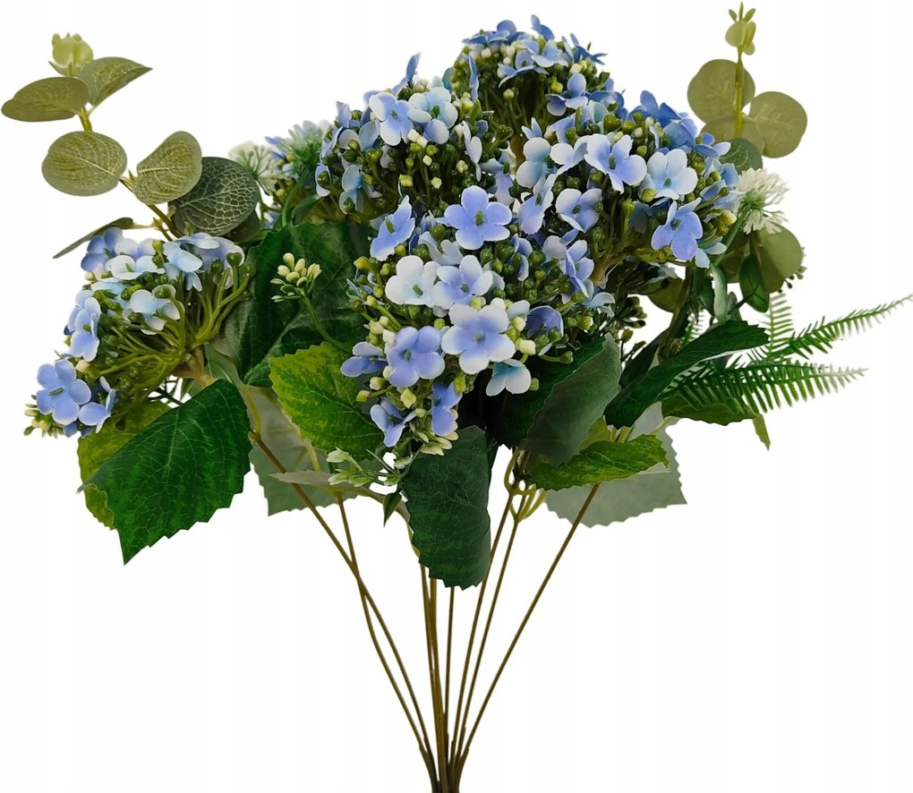 Művirág csokor zöld kiegészítőkkel 45 cm