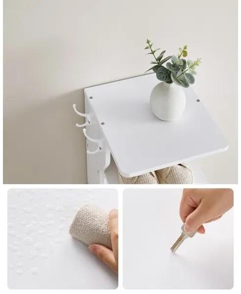 BOTARO fehér cipőtároló