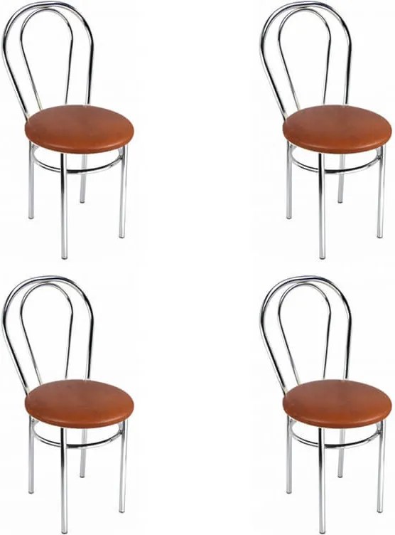 Nizza étkezőszék króm + calvados 4 db