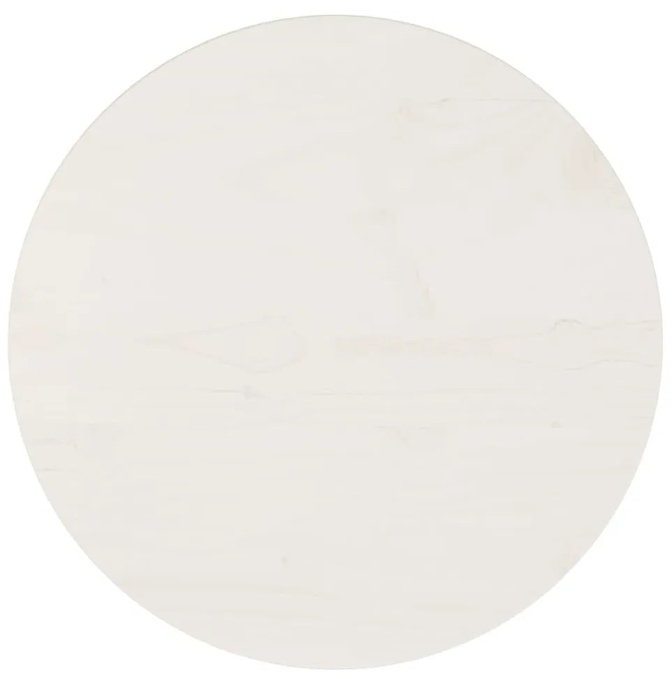 fehér tömör fenyőfa asztallap Ø40 x 2,5 cm