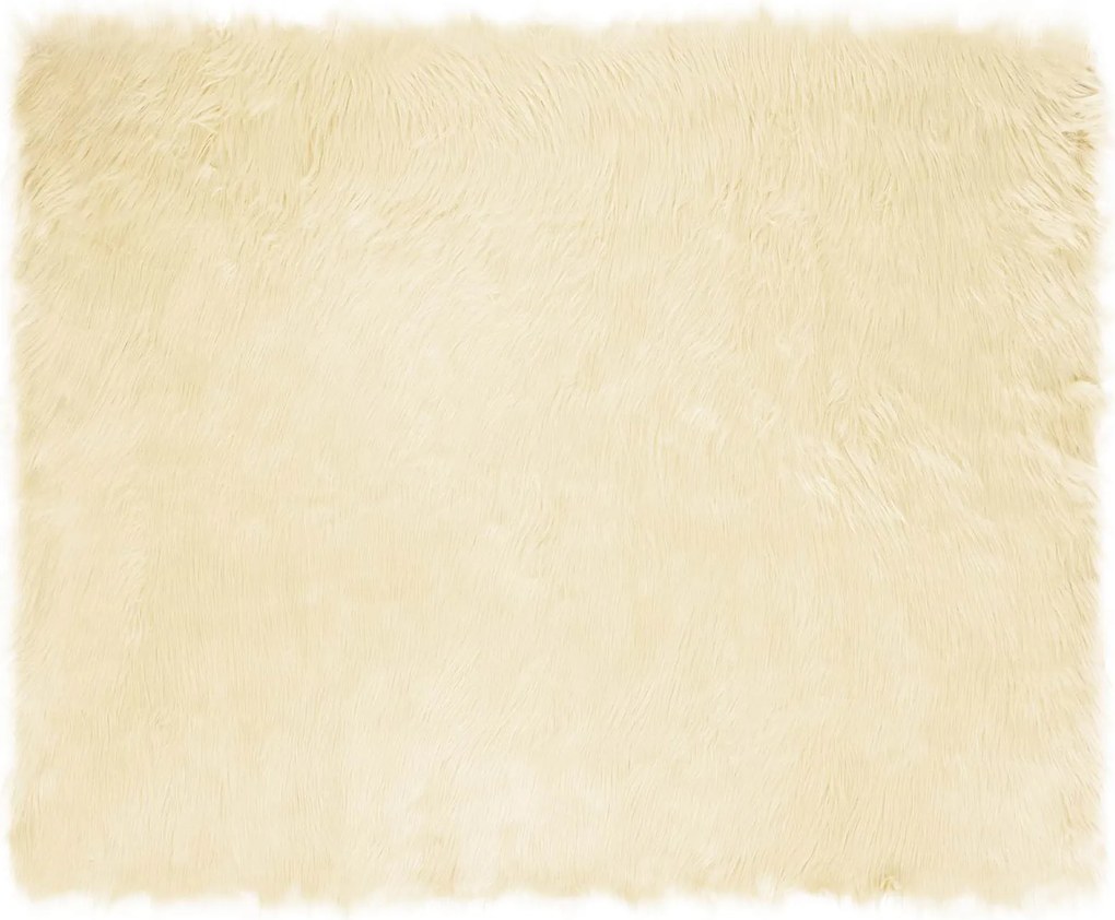 vidaXL Műgyapjú Szőnyeg Tafalla Krém 200 x 280 cm Poliészter
