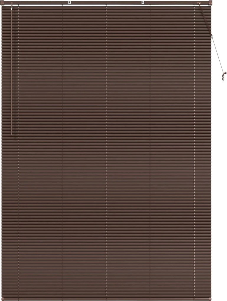 vidaXL Zsaluzia Állítható Sötét barna mintával 213 x 130 cm PVC