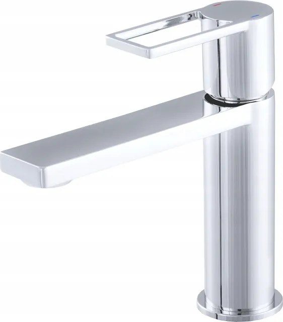 Álló mosdó csaptelep, ezüst