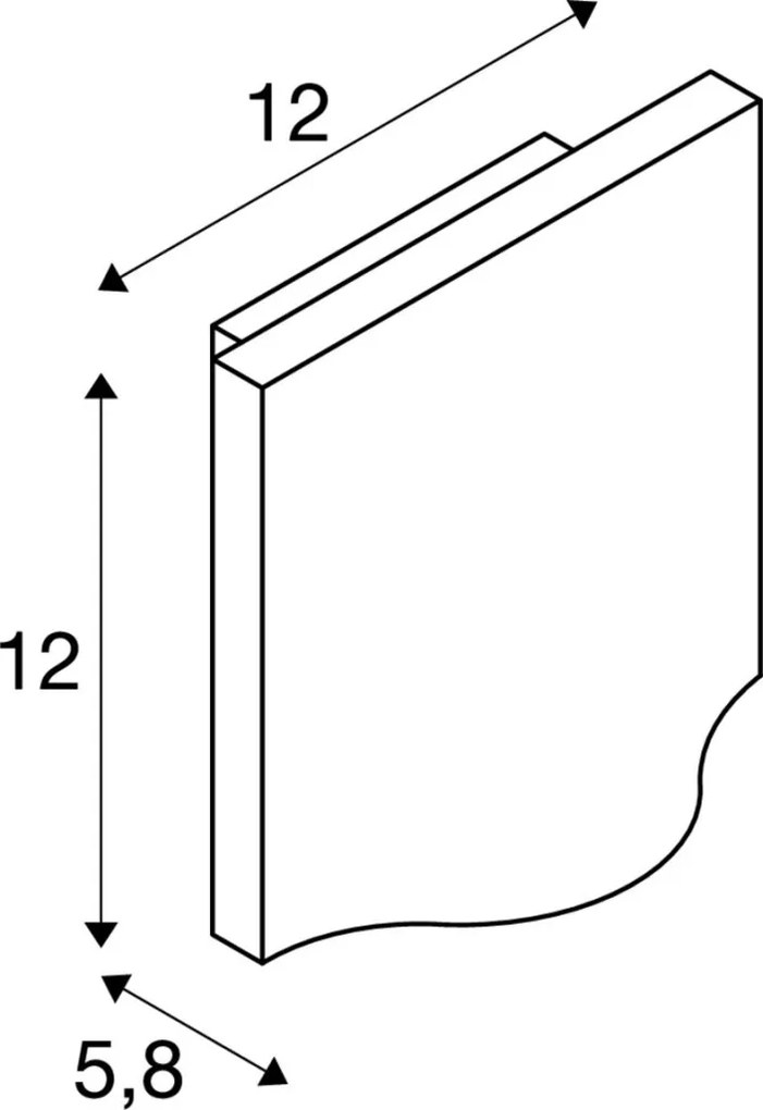 SLV 1002503 VILUA Modern Kültéri Fali Lámpa Antracit LED IP54