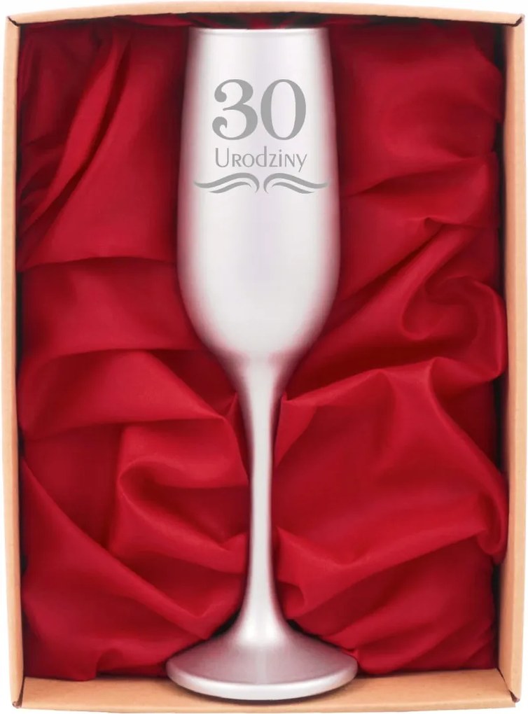 Elegáns pohár hozzáillő csomagolásban, ajándék 30. születésnapra Neki és Neki