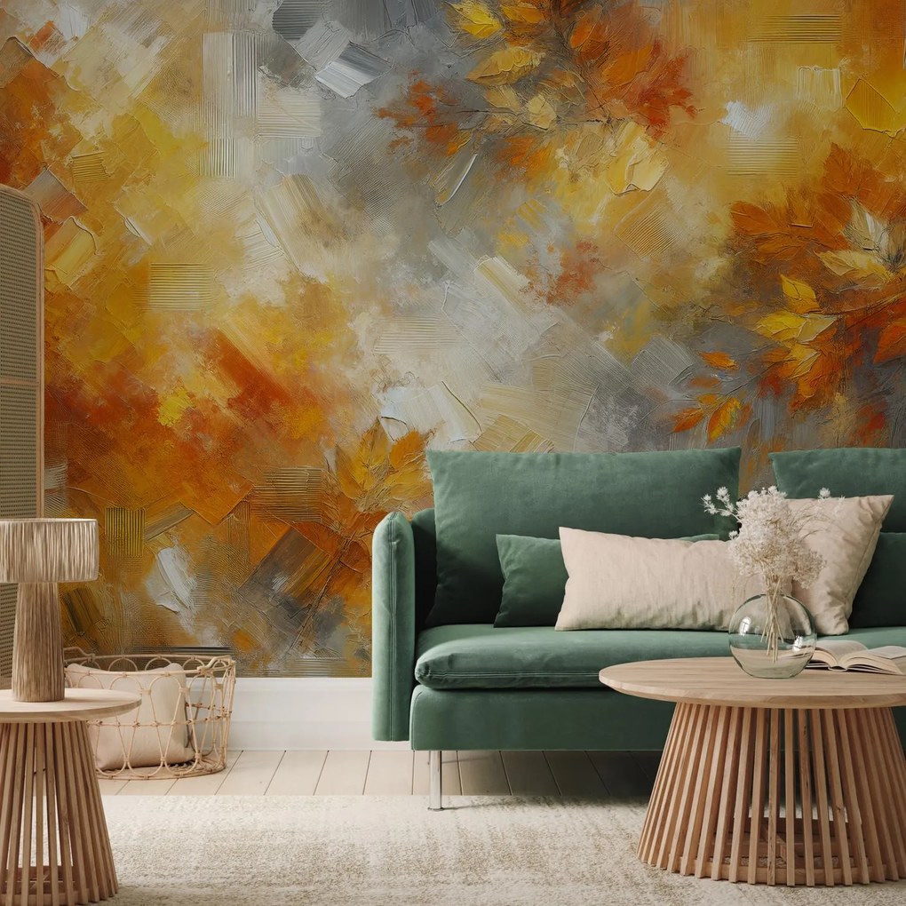 Fotótapéta - Őszi narancsos absztrakció (147x102 cm)