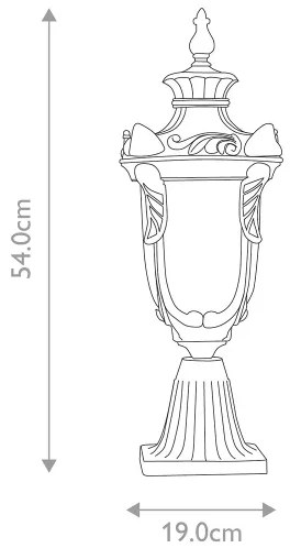 Elstead PH3-M-OB - PHILADELPHIA kültéri lámpa 1xE27/60W/230V, IP44, bronz kivitel