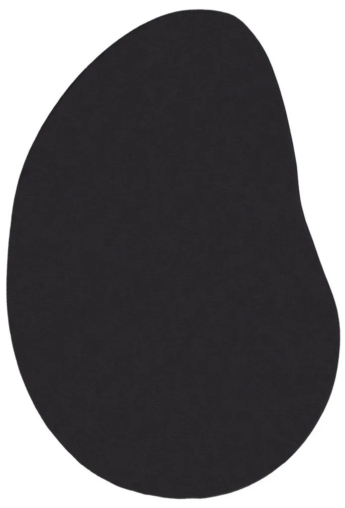Területszőnyeg Fekete 100x200 cm Poliészter Csúszásmentes