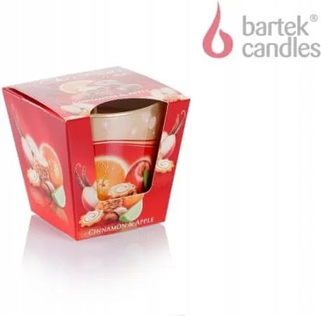 Karácsonyi gyertya üvegben Karácsony fahéj és alma 115g