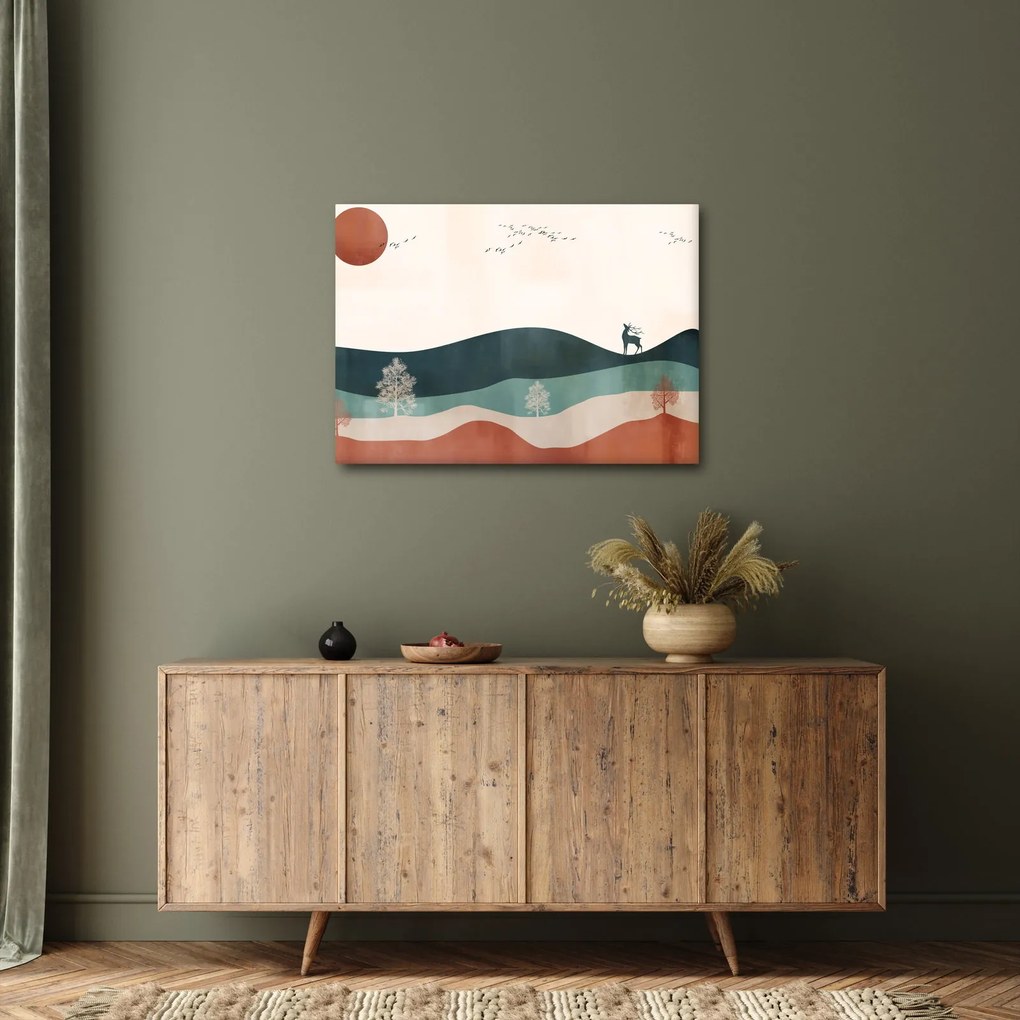 Kép - Illusztrált tájkép (70x50 cm)
