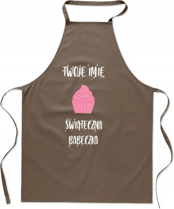 Karácsonyi konyhai kötény Az Ön neve Karácsonyi muffin