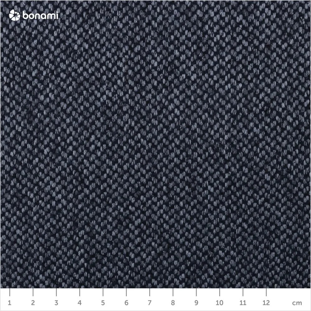 Sötétkék kárpitozott franciaágy tárolóhellyel, ágyráccsal 200x200 cm Arendal – Cosmopolitan Design