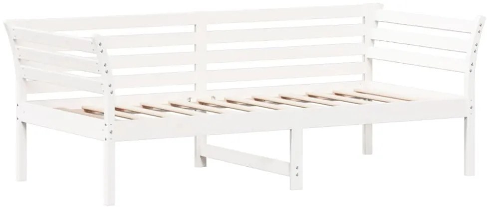 fehér tömör fenyőfa kanapéágy matrac nélkül 90 x 190 cm