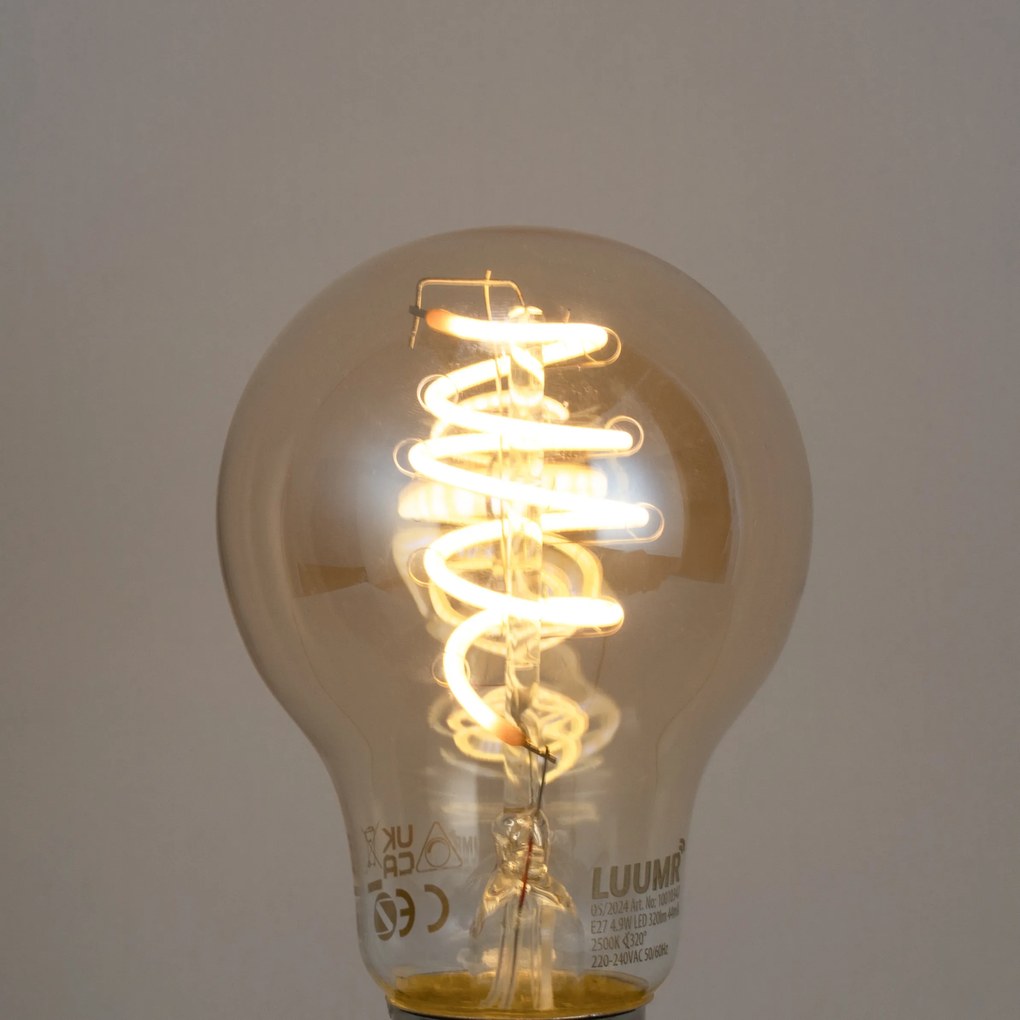 5 db Okos E27 szabályozható LED izzó A60 borostyán 4,9W 320lm 2500K