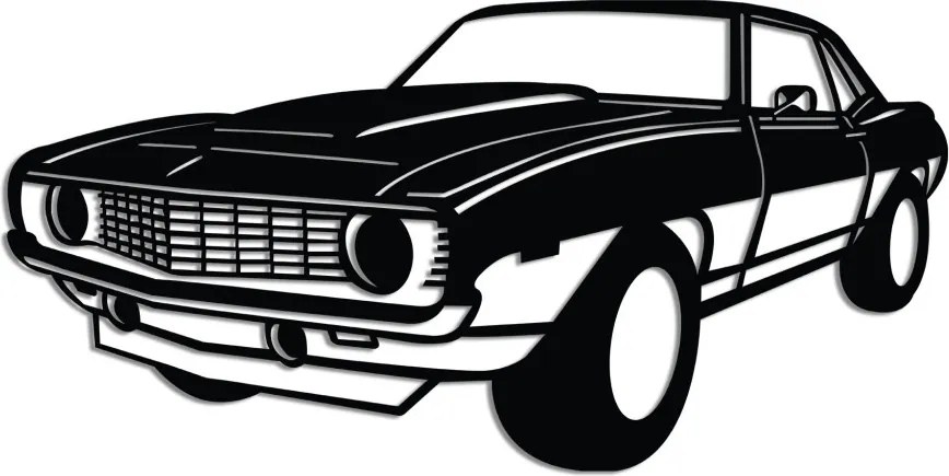Chevy fém fali dekoráció, 60×30 cm