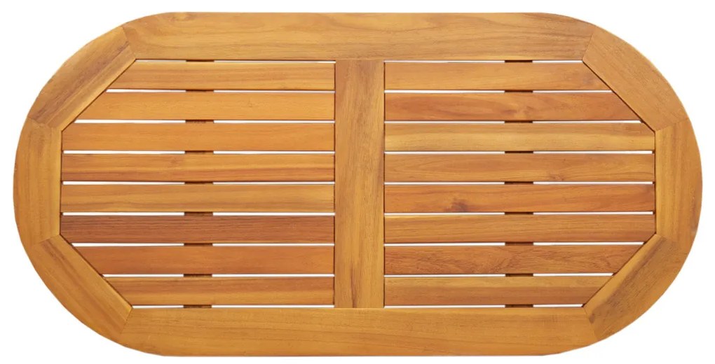 Asztallap 100x50x2.2 cm Ovális Tömör Fa Akác