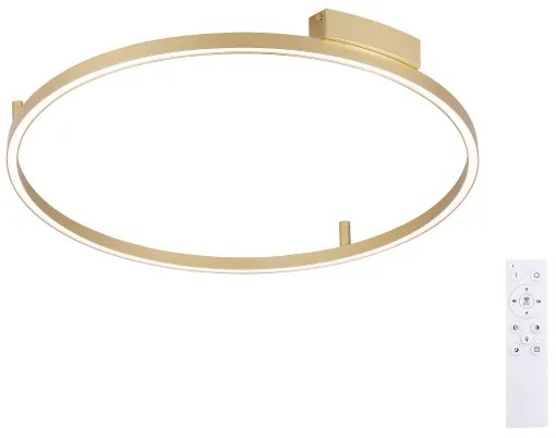 Brilagi PORTOFINO dimmelhető LED lámpatest, 60W, 230V, Ø 80 cm, arany + távirányító