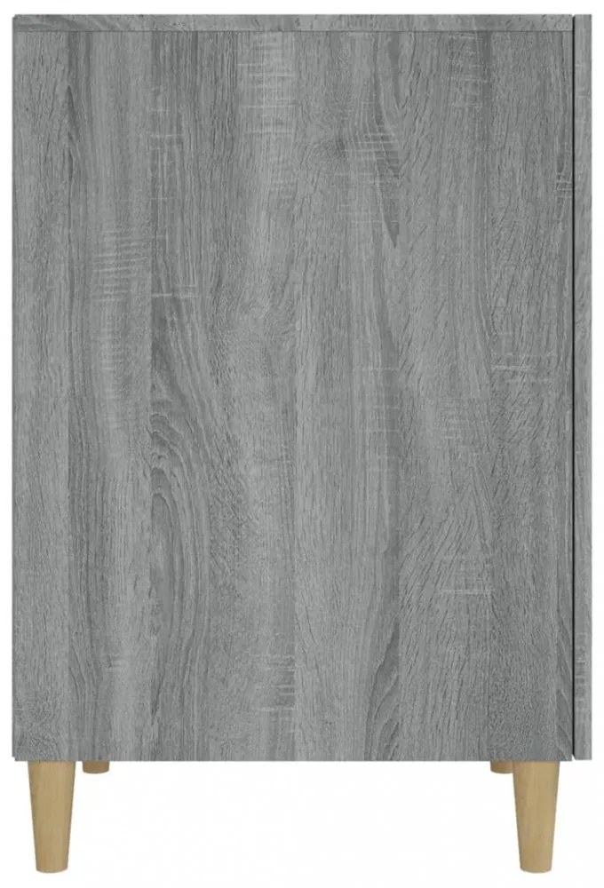 szürke sonoma színű szerelt fa íróasztal 140 x 50 x 75 cm