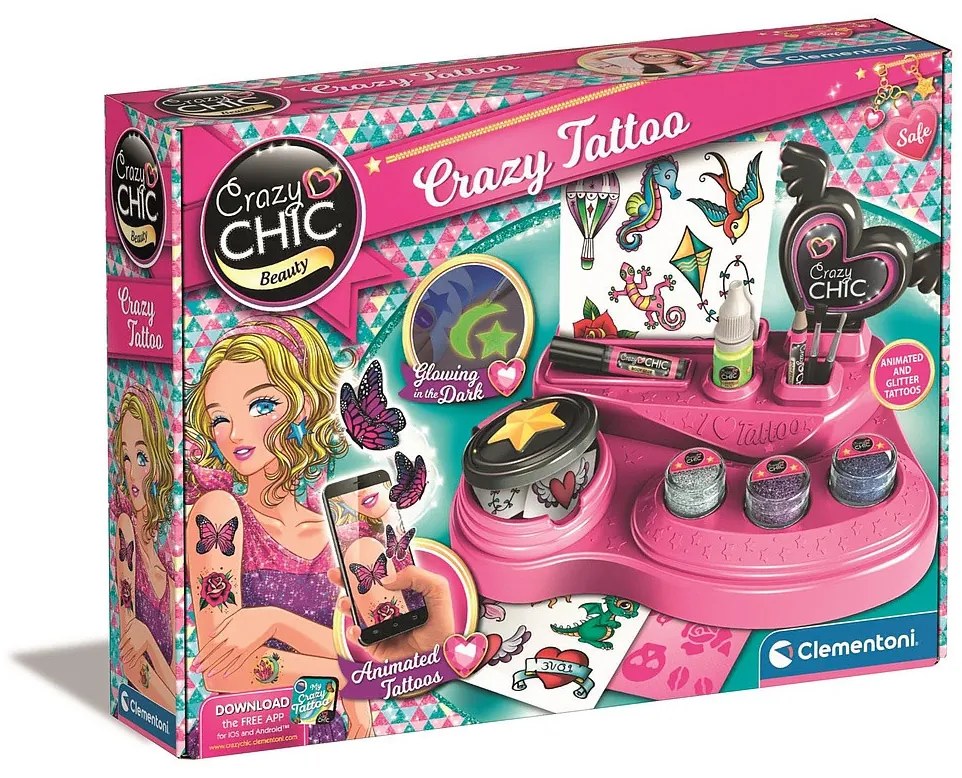 Crazy Chic Crazy tetoválókészlet Clementoni