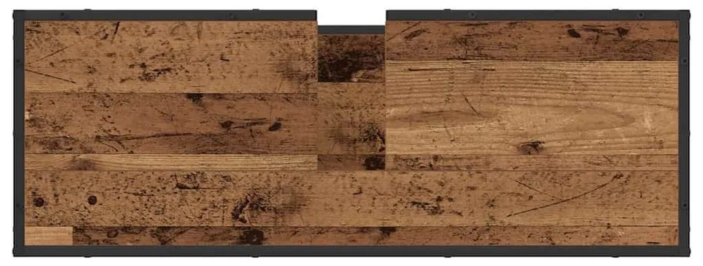 Fürdőszobai mosdószekrény Régi fa 90 x 33 x 60 cm Faanyag