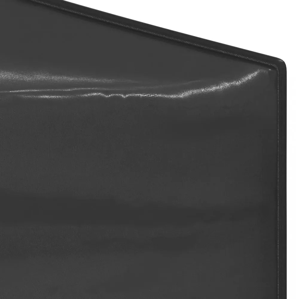 antracitszürke összecsukható partisátor oldalfalakkal 3x6 m