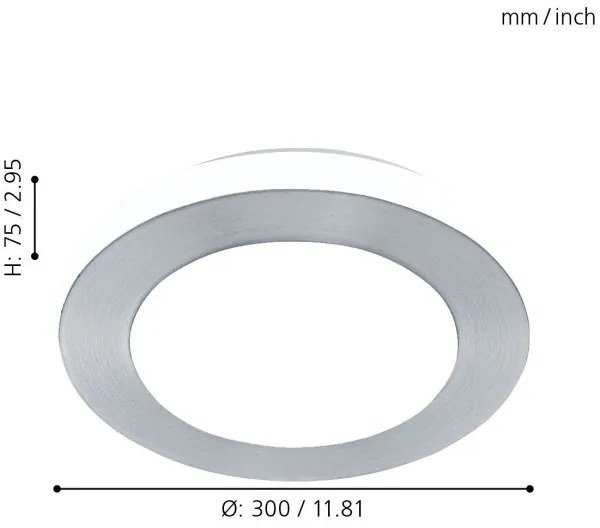 Eglo 94967 - LED Fürdőszobai lámpa LED CAPRI 1xLED/11W/230V