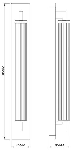 Zuma Line 003064-034744 - LED fali lámpa DORIA LED/13W/230V aranyszínű