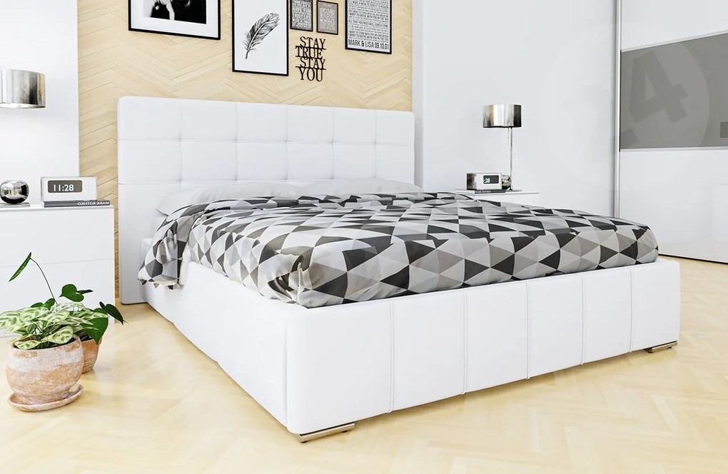 Franciaágy 180 cm Kendrick (öko-bőr Soft 017). 1058291