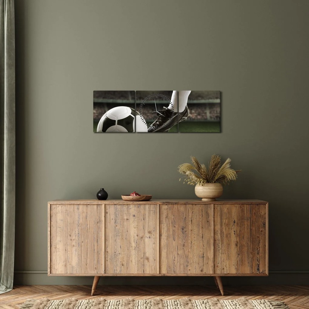 Kép - Futball labda (órával) (90x30 cm)