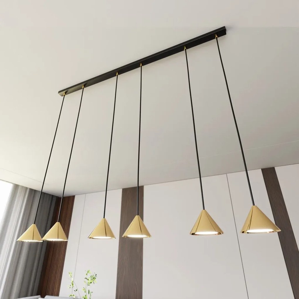 Emibig modern függeszték elit fekete arany emi1329/6