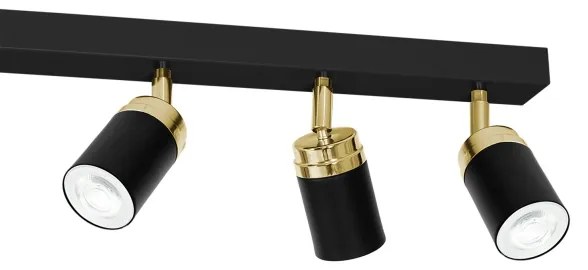 Spotlámpa RENO 6xGU10/8W/230V fekete/arany