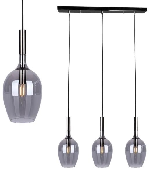 Csillár zsinóron TANGO 3xE14/40W/230V fekete