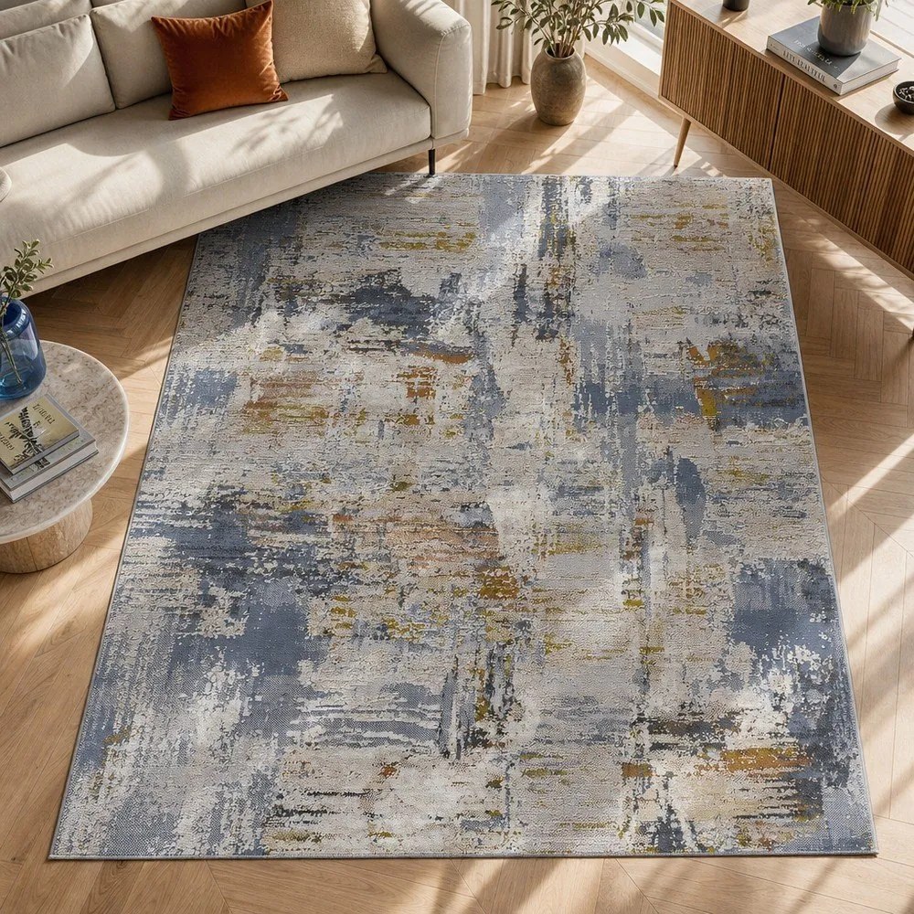 Kék-bézs szőnyeg 134x200 cm Springs – Universal