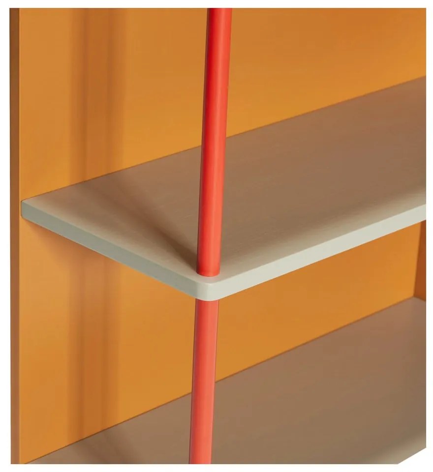Narancssárga kőrisfa fali könyvespolc 60x109 cm Apollo – Hübsch