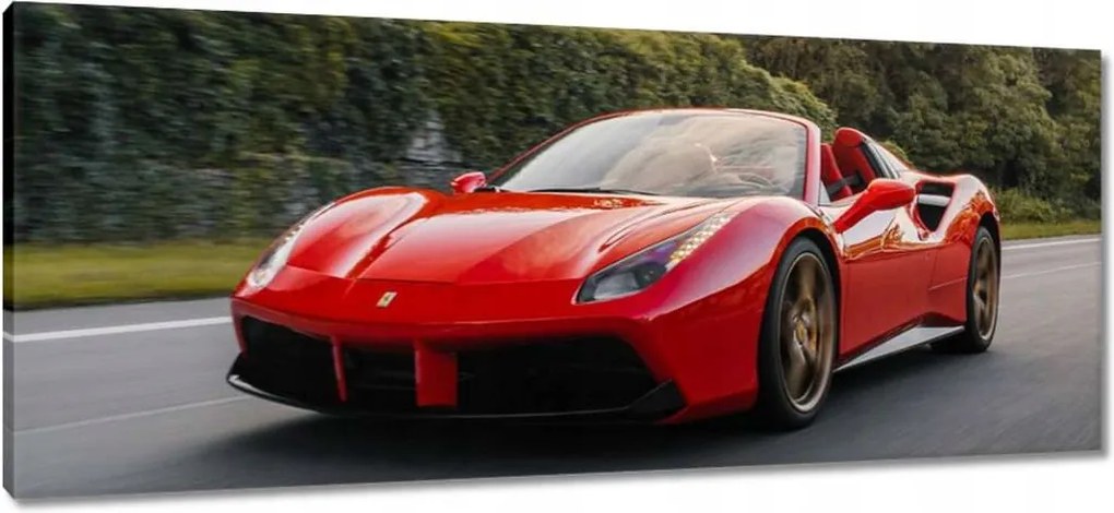 Vászonkép 100x40 Piros Ferrari út