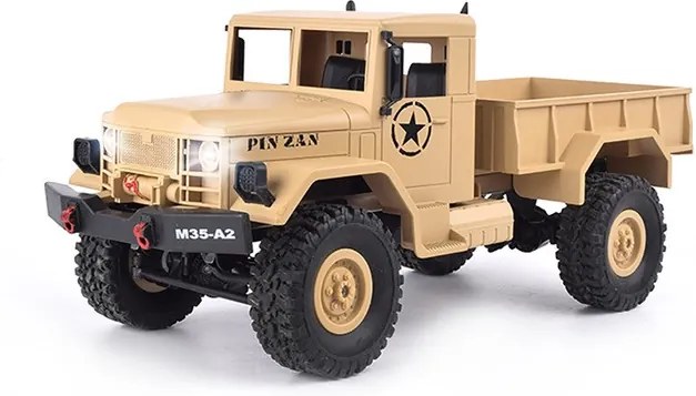 1:16 Rc Amerikai Katonai 4WD Teherautó M35-A2 Modell 2.4Ghz Jó kidolgozás RTR Azonnal használható
