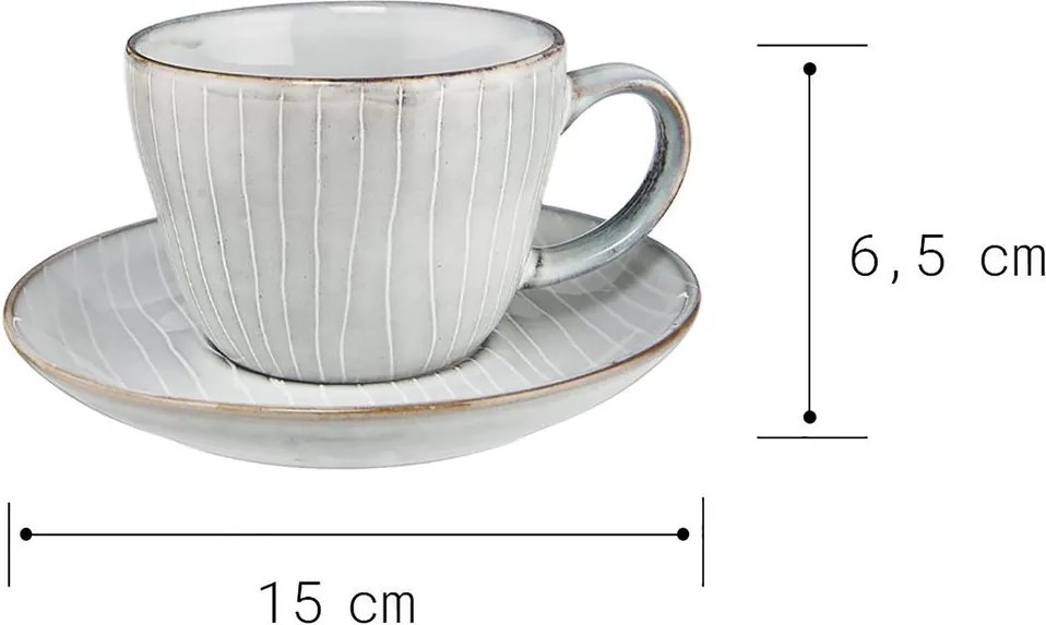 HENLEY kávés csésze, csészealjjal 270ml