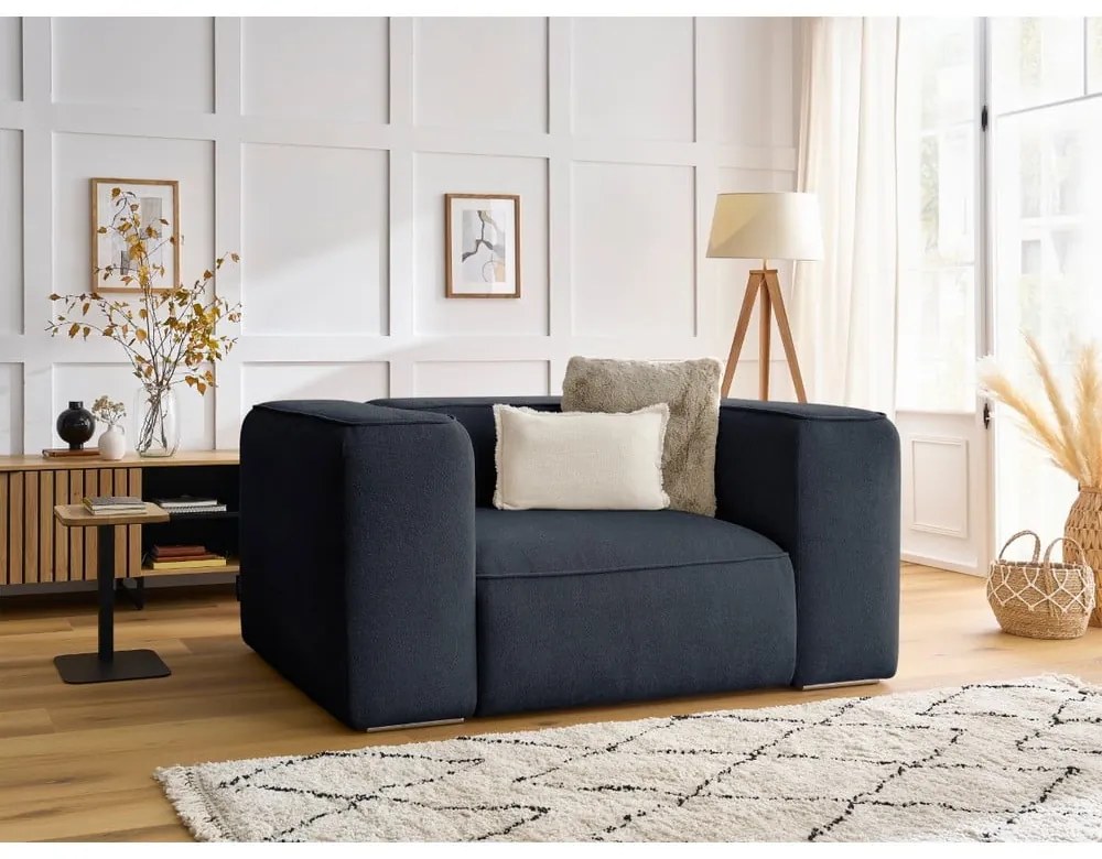 Sötétkék fotel Zephyr – Bobochic Paris