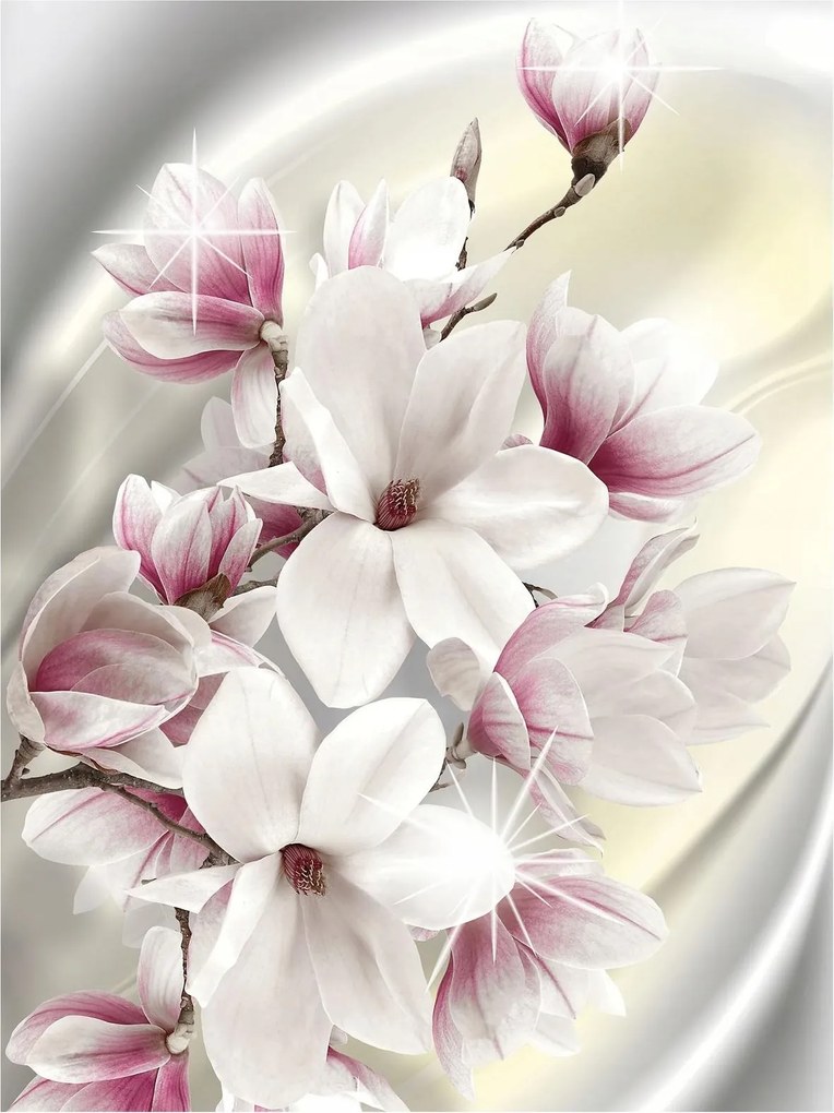 3D fotótapéta hálószobába Magnolie virágok 184x254