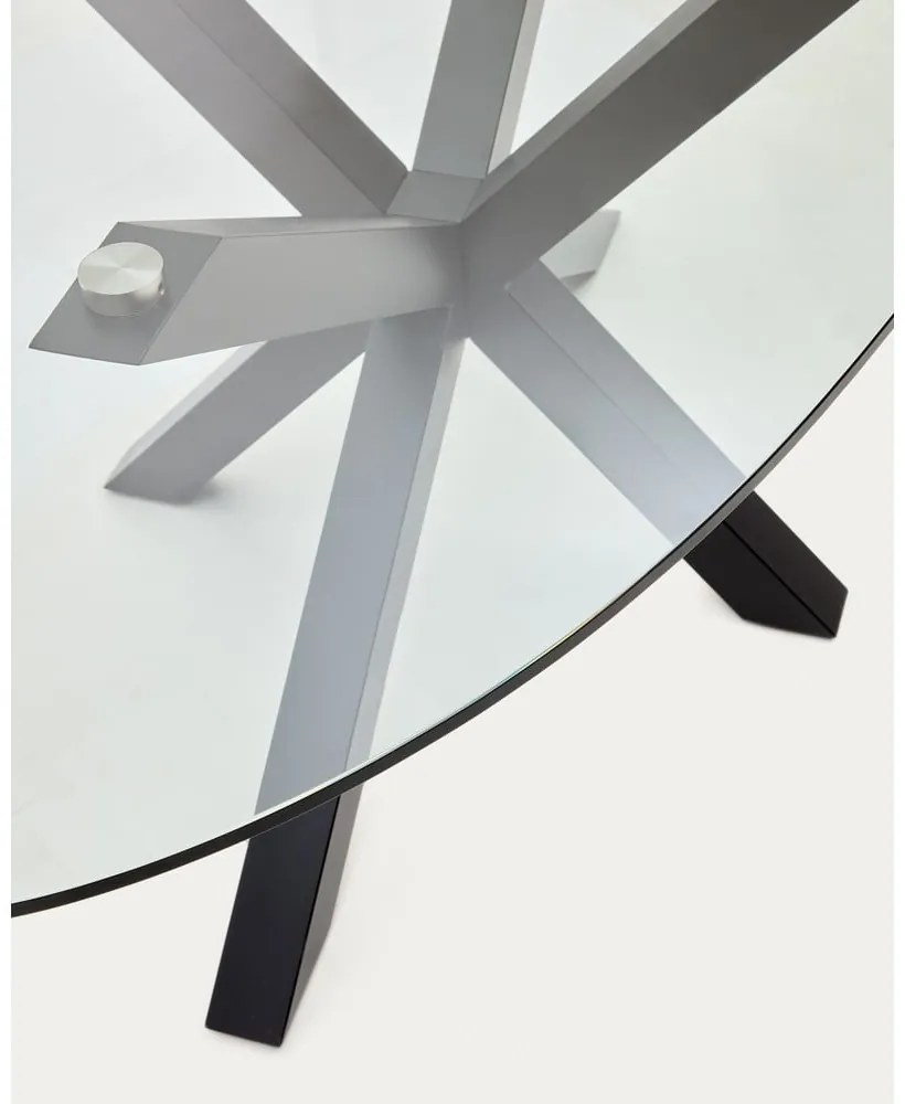 Étkezőasztal üveg asztallappal 100x200 cm Argo – Kave Home