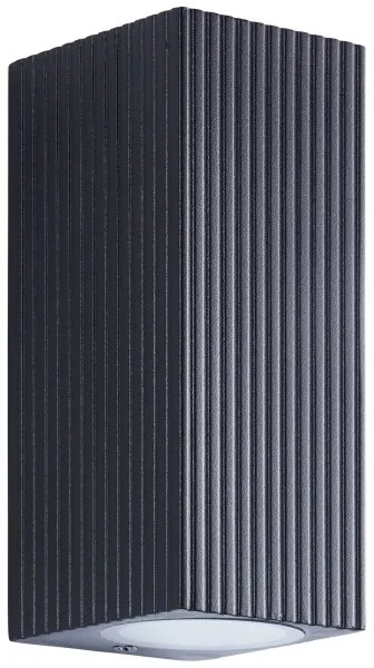 Brilliant - Kültéri fali lámpa JELANI 2xGU10/10W/230V IP44 fekete