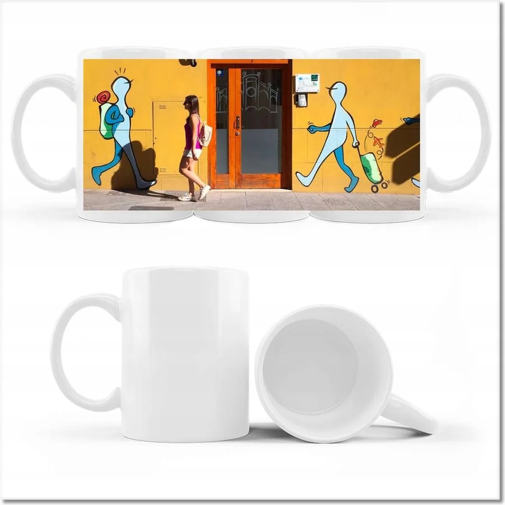 Graffiti fényképes bögre Utcaművészet