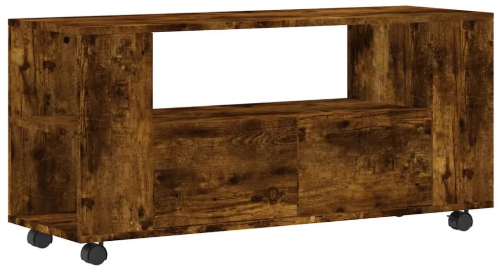 füstös tölgy színű szerelt fa TV-szekrény 102x34,5x43 cm
