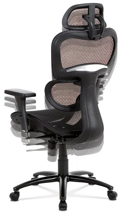 Fekete Hálós Irodai Szék, Szinkron Mechanikával. KA-A188 BK