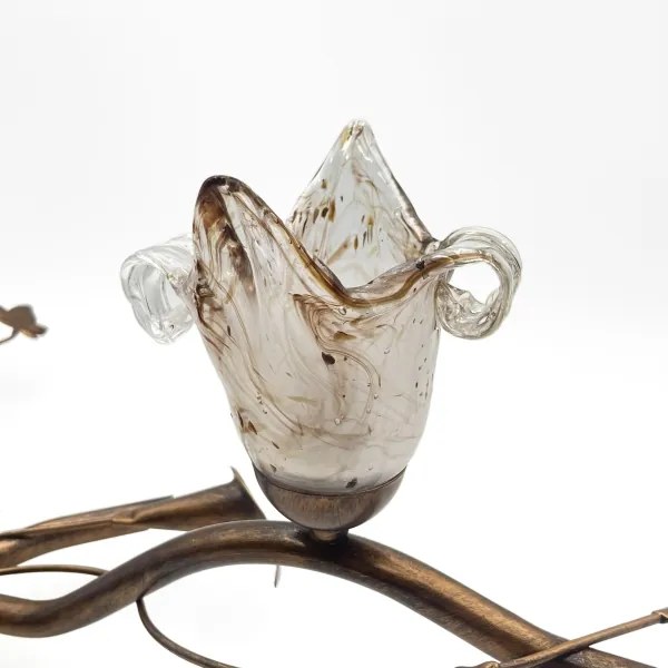 Felületre szerelhető ROZETA csillár 3xE14/40W/230V, bronz