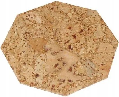 Alátét nyolcszögletű, 10 cm-es parafa (6 db)