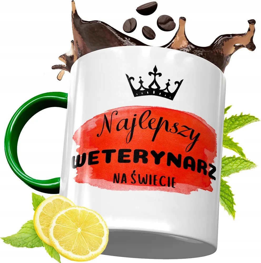 Zöld Bögre Állatorvosnak Születésnapi Ajándék fényképes nyomtatással