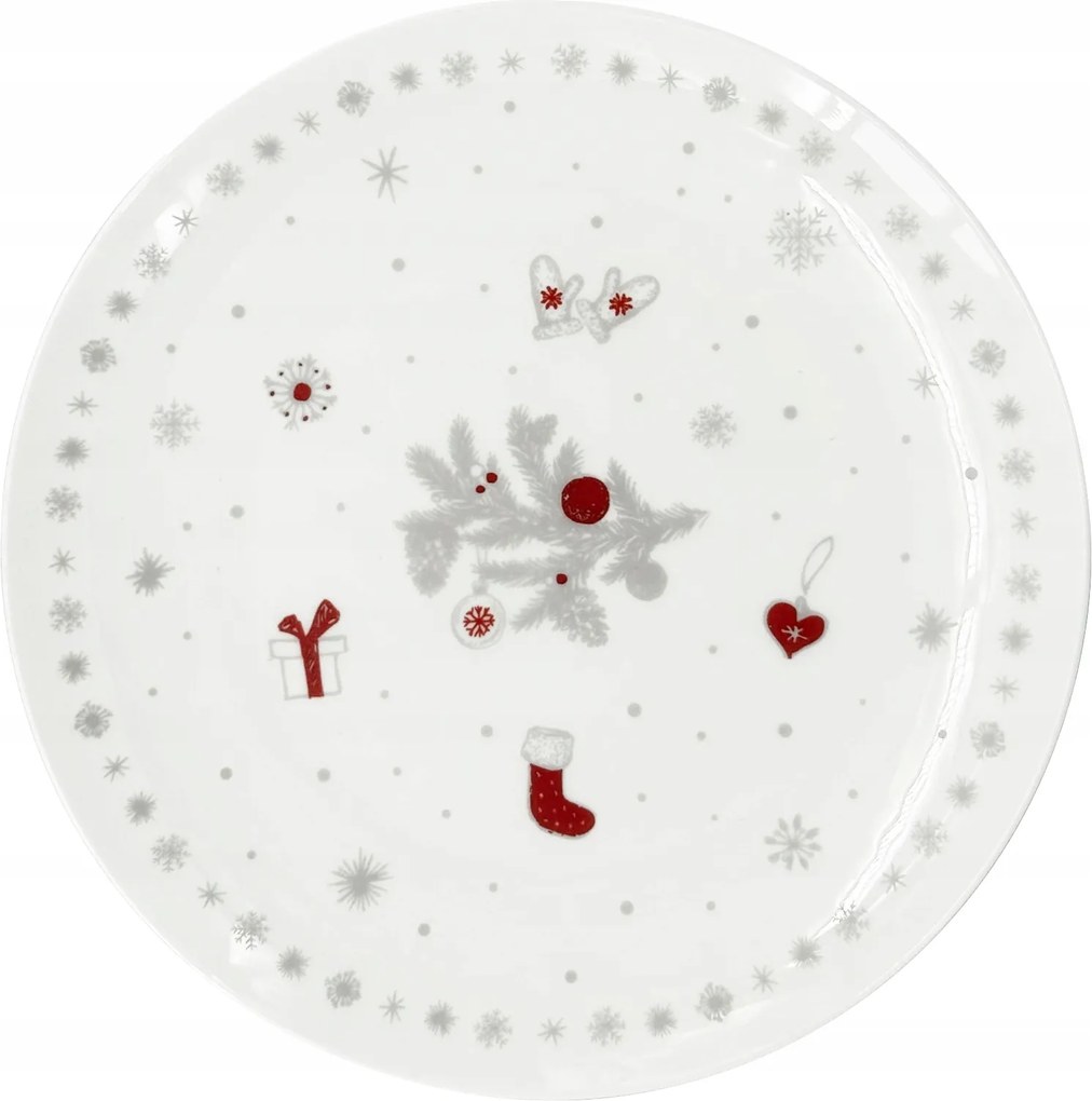 Karácsonyi desszertes tányér Luna Carol ø 20.5cm