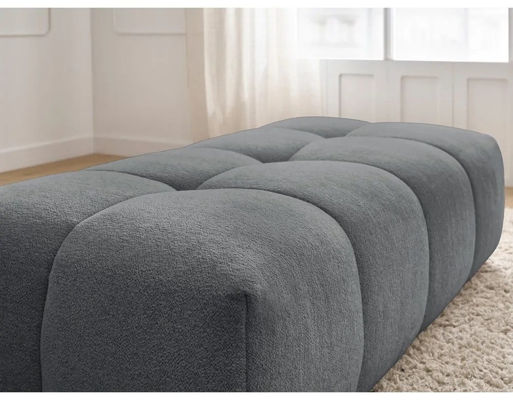 Sötétszürke zsenília lábtartó Everest – Bobochic Paris