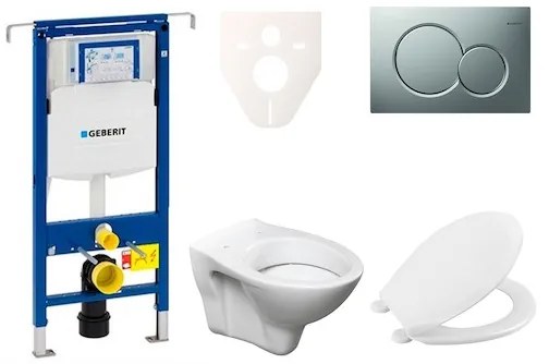 Fali WC szett Geberit előtétfalas szereléshez + Ceramia S-Line Pro WC 111.355.00.5NR3
